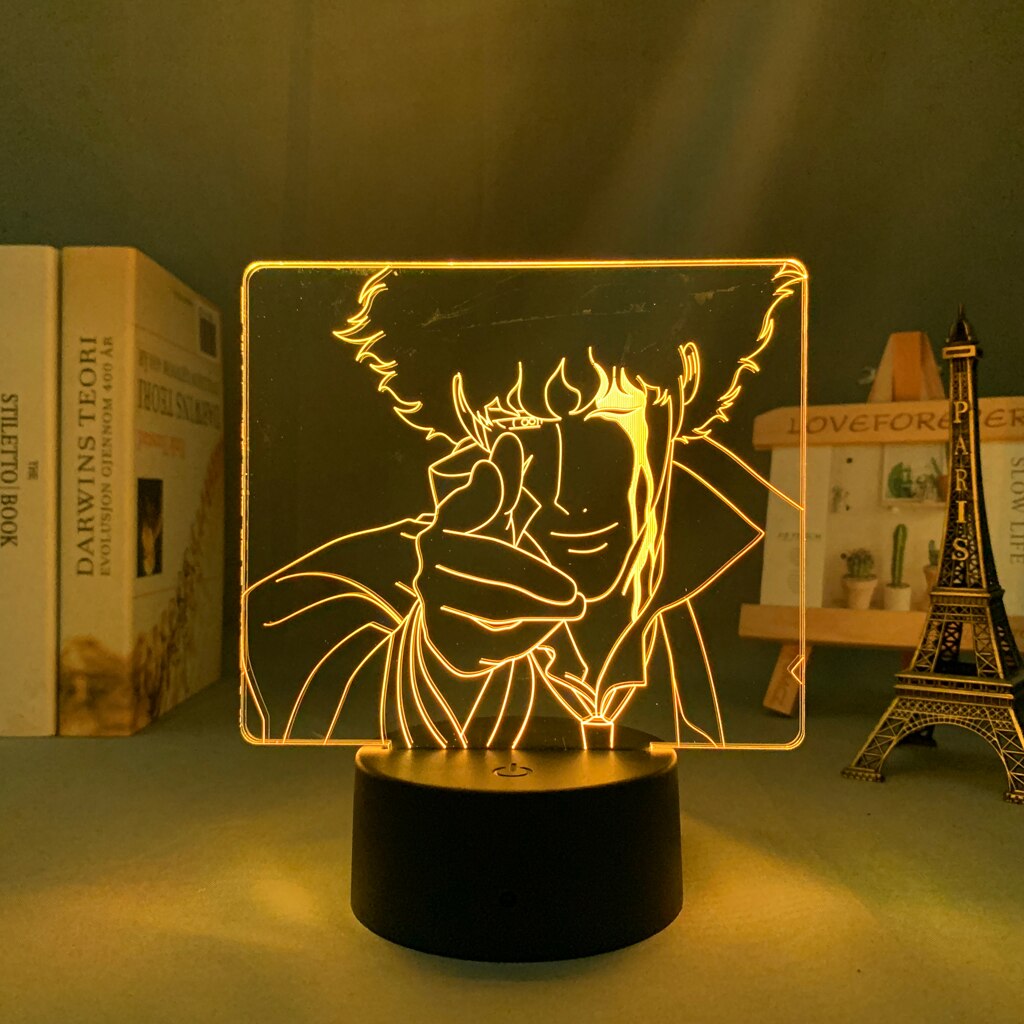 Cowboy Bebop Spike Spiegel 3D Lamp