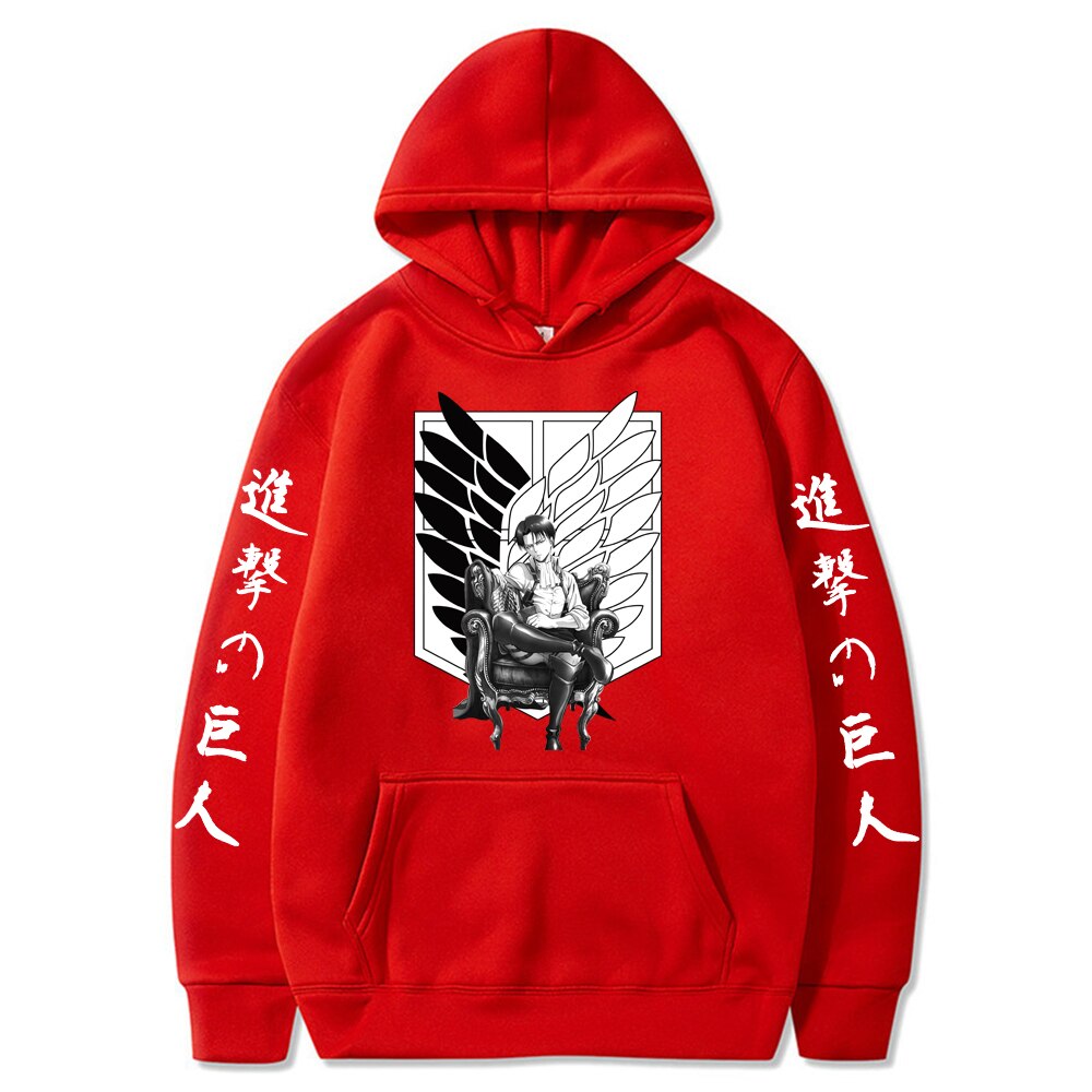 Attack on Titan Printed Long Sleeve Hoodie