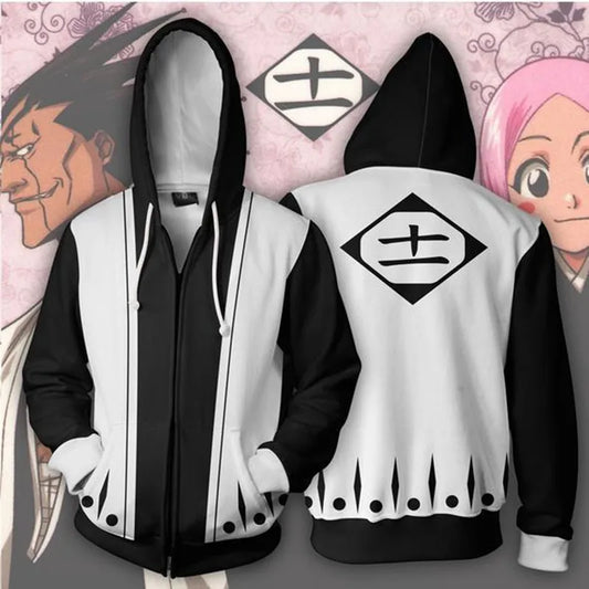 Bleach Kenpachi Zaraki Kurosaki ichigo Hoodie