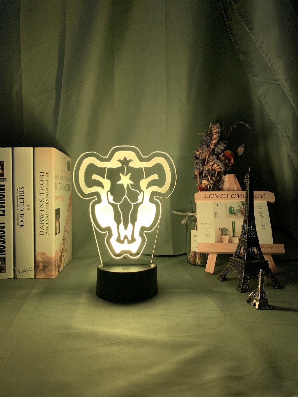 Black Clover Black Bull Model 3D Lamp