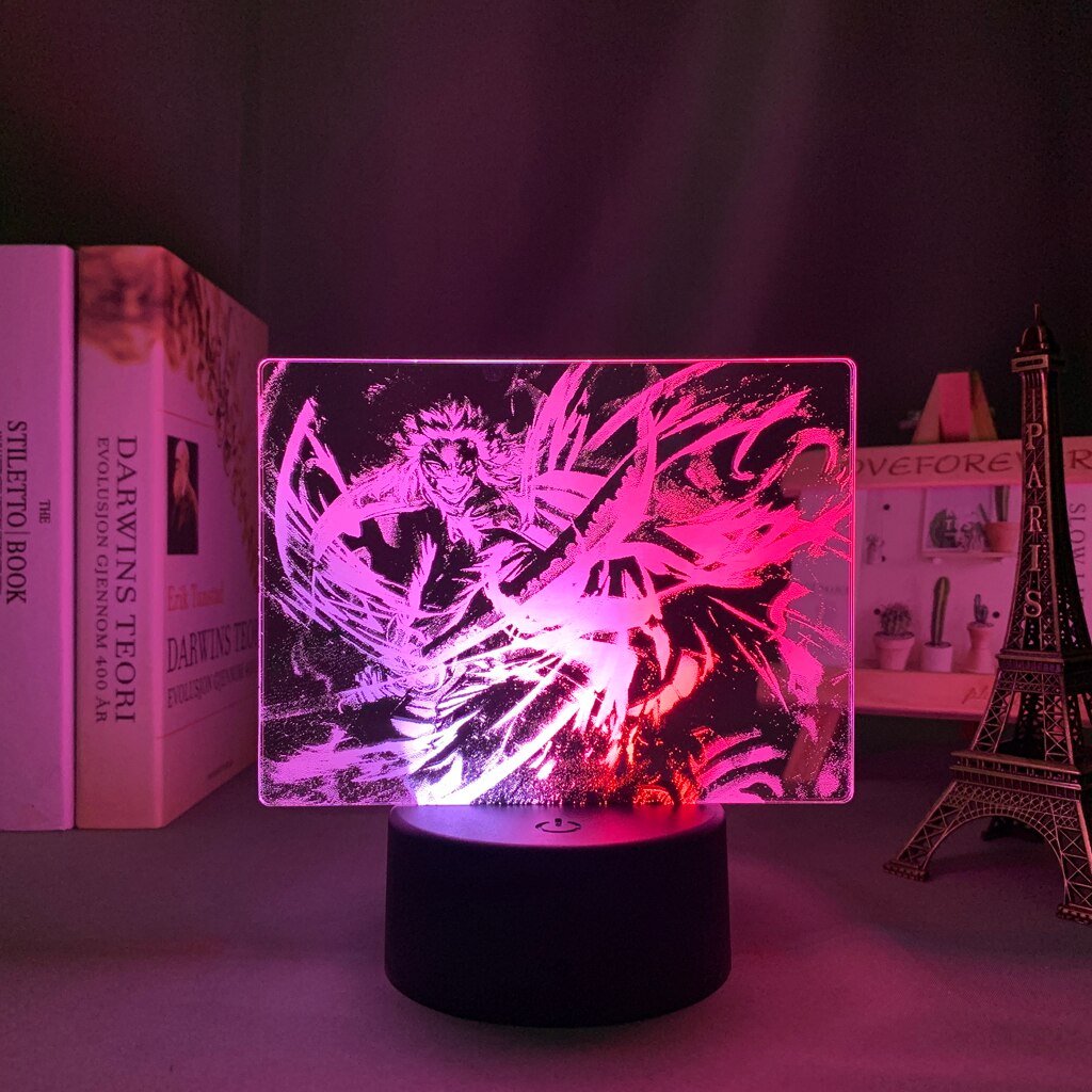 Dual Color Demon Slayer Kyojuro Rengoku 3D Lamp