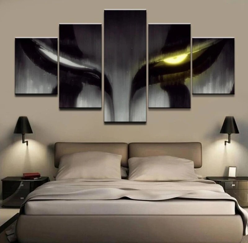 5 Pieces Bleach Wall Art Canvas