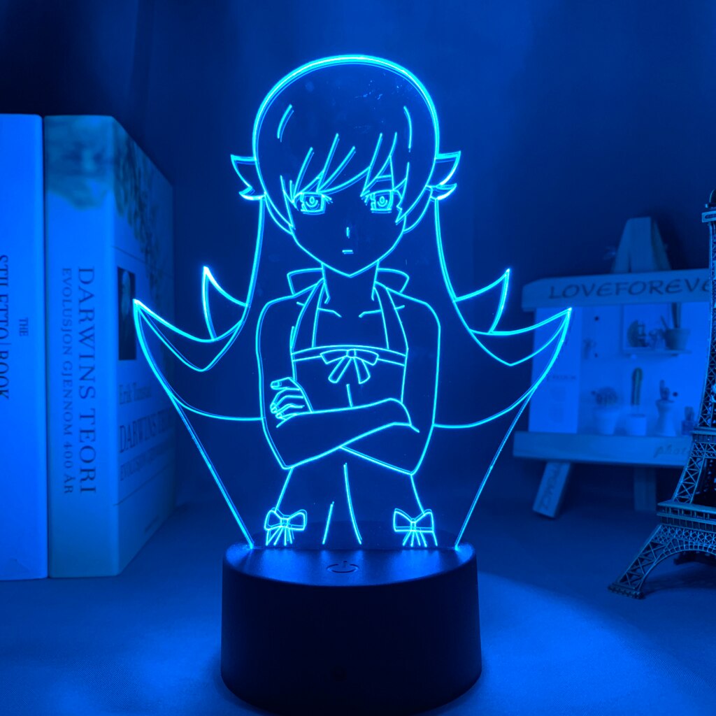 Bakemonogatari Shinobu Oshino 3D Lamp