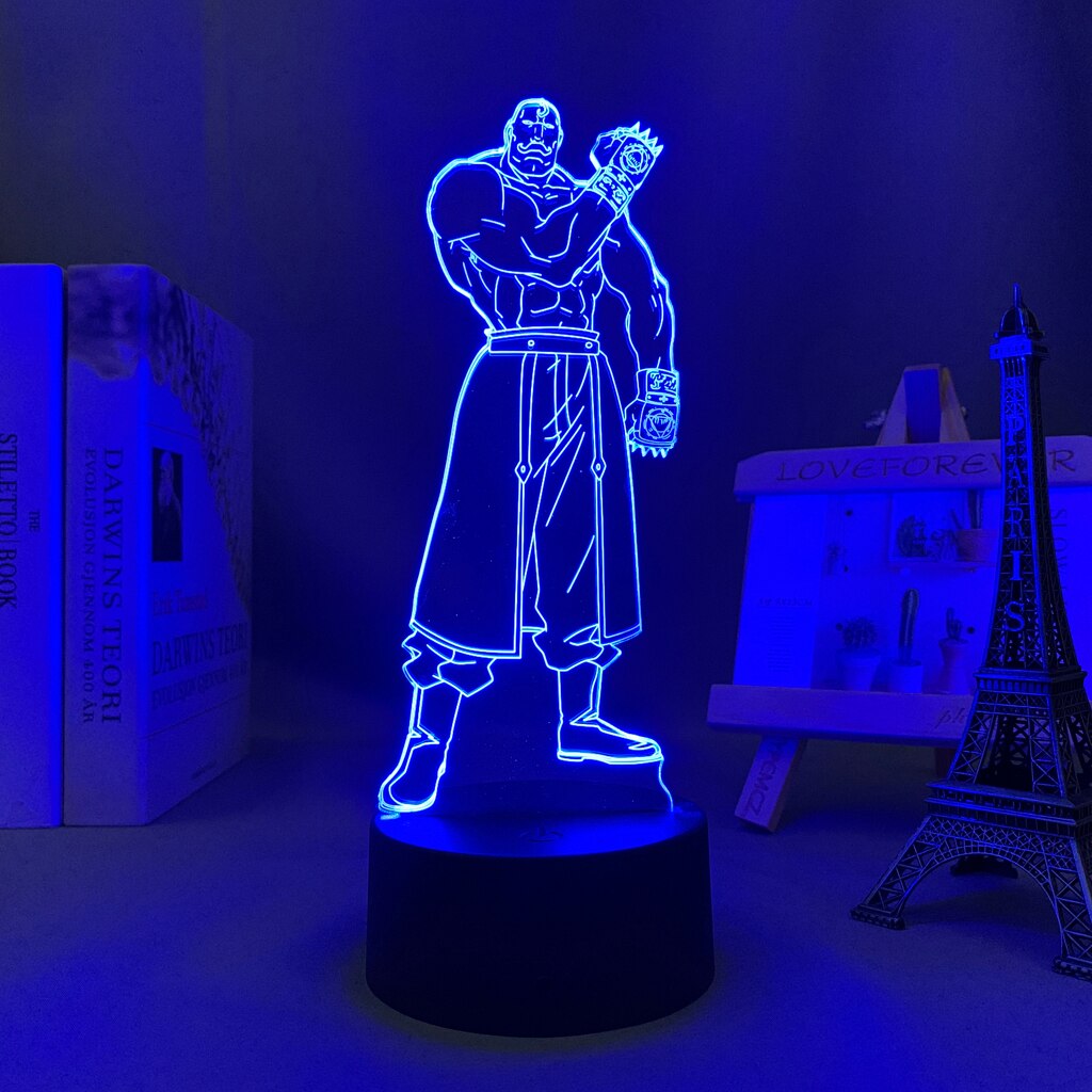 Fullmetal Alchemist Alex Louis Armstrong 3D Lamp