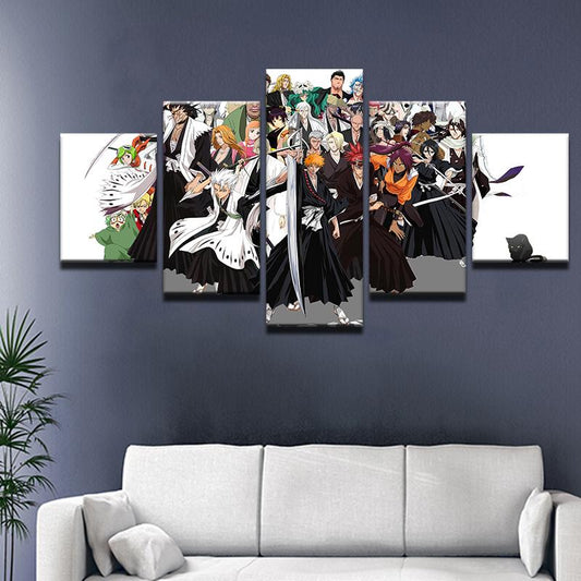 5 Pieces Bleach Wall Art Canvas