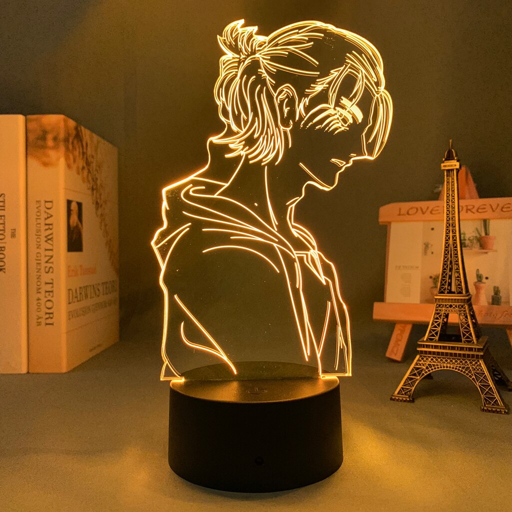 Attack on Titan 4 Eren Yeager 3D Lamp