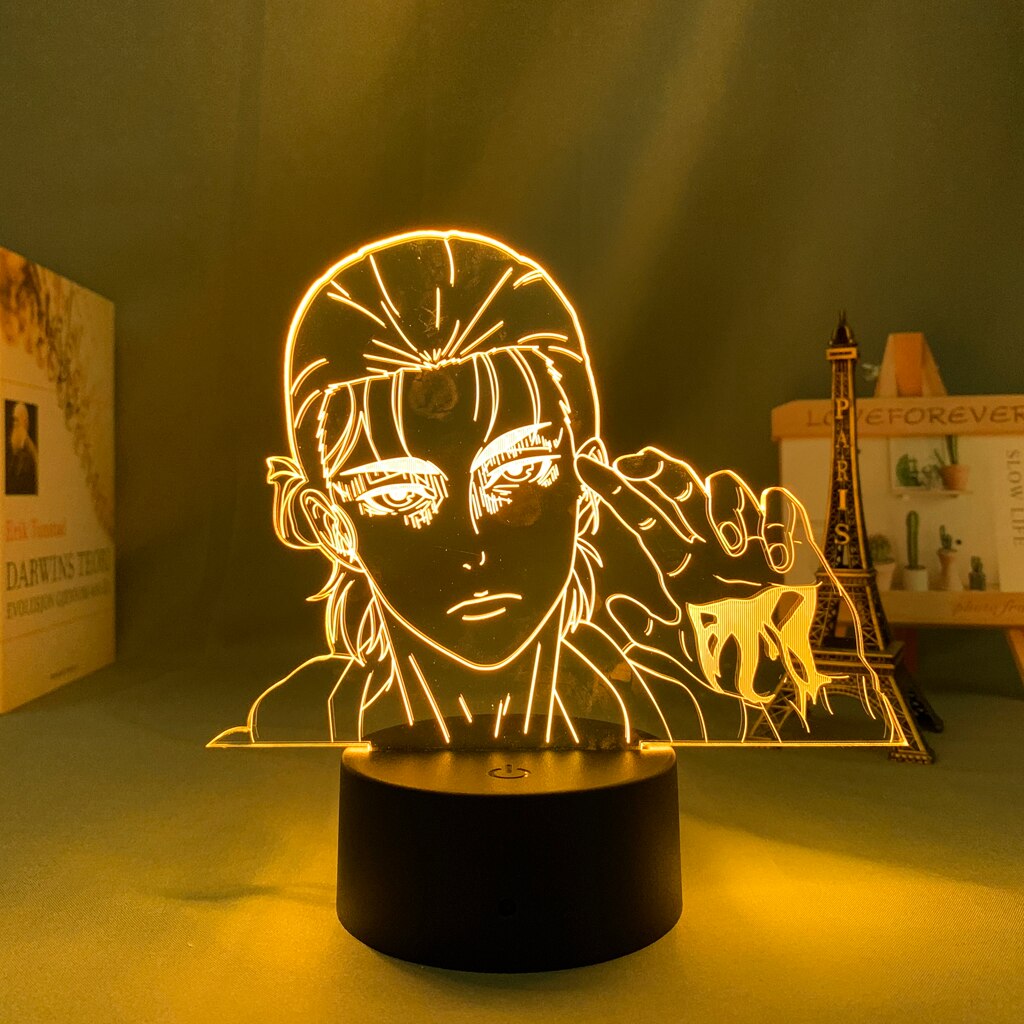 Attack on Titan Eren X Jujutsu Kaisen 3D Lamp