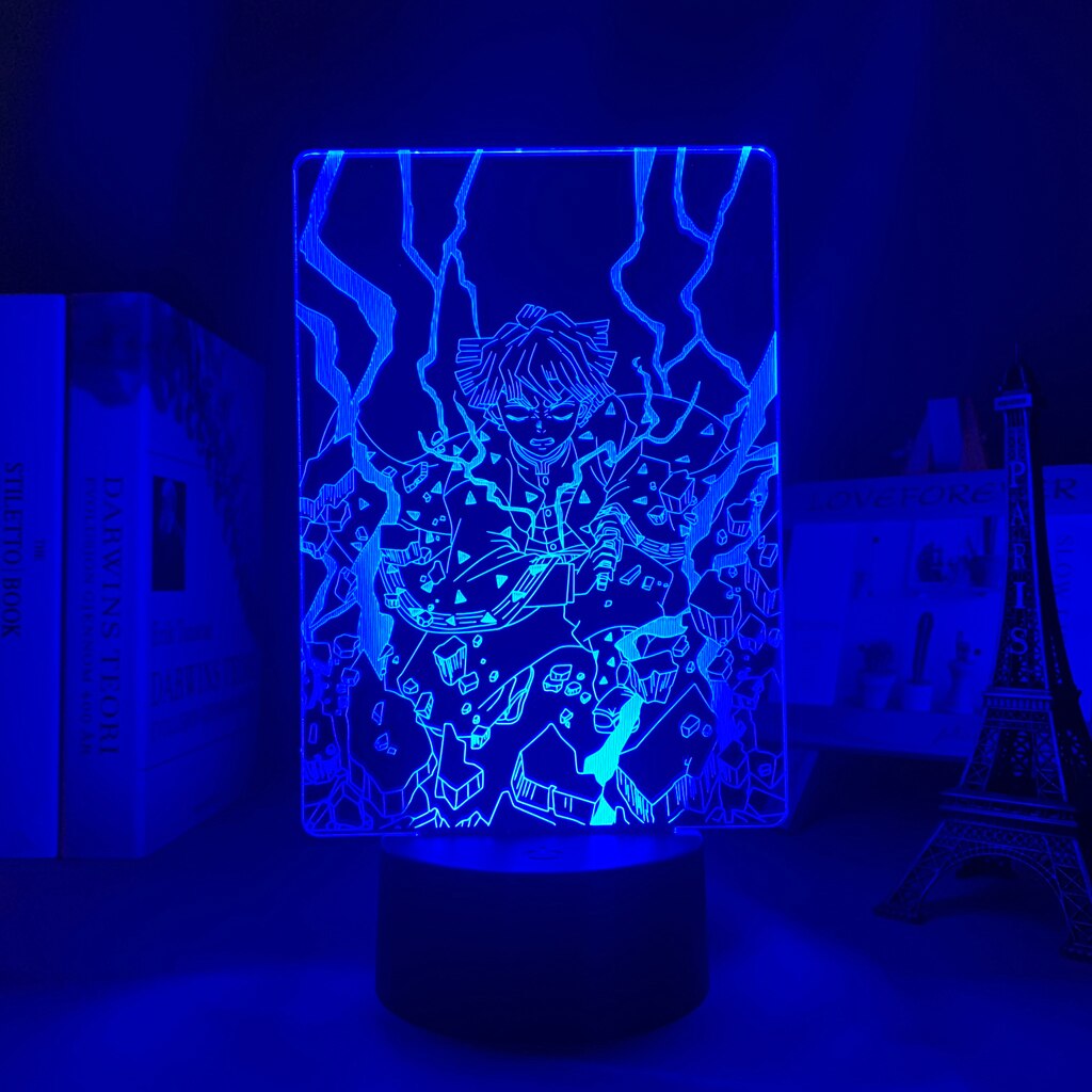 Demon Slayer Kimetsu No Yaiba Zenitsu Agatsuma 3D Lamp