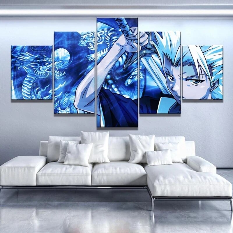 5 Pieces Bleach Wall Art Canvas