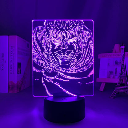 Anime Berserk Guts 3D Lamp