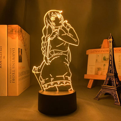 Anime Bakemonogatari Hitagi Senjougahara 3D Lamp