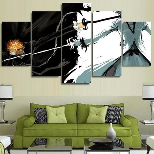 5 Pieces Bleach Wall Art Canvas