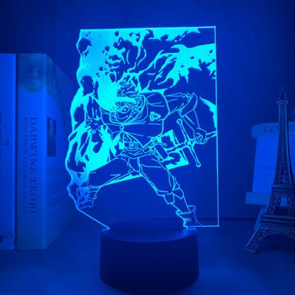 Black Clover Asta 3D Lamp