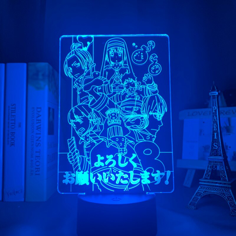 Fire Force 3D Lamp