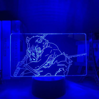 Kimetsu No Yaiba Inosuke Hashibira 3D Lamp