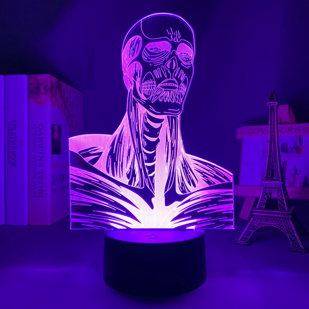 Attack on Titan Colossus Titan 3D Lamp