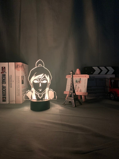 Korra Avatar The Last Airbender 3D Lamp