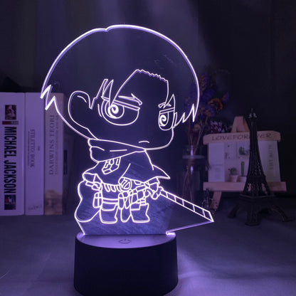 Attack on Titan Chibi 3D Lamp