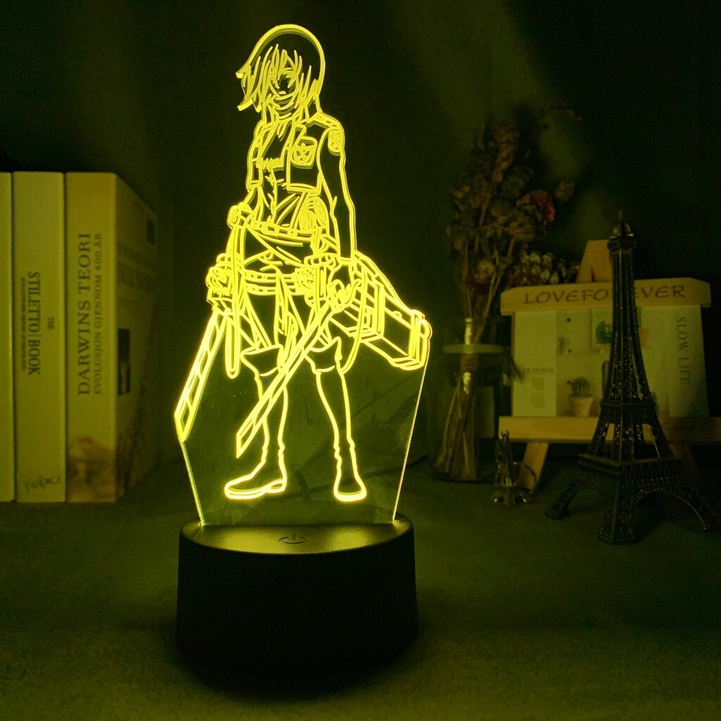 Attack on Titan Mikasa Ackerman 3D Lamp