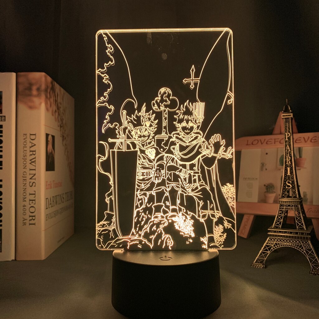 Black Clover Yuno and Asta 3D Lamp