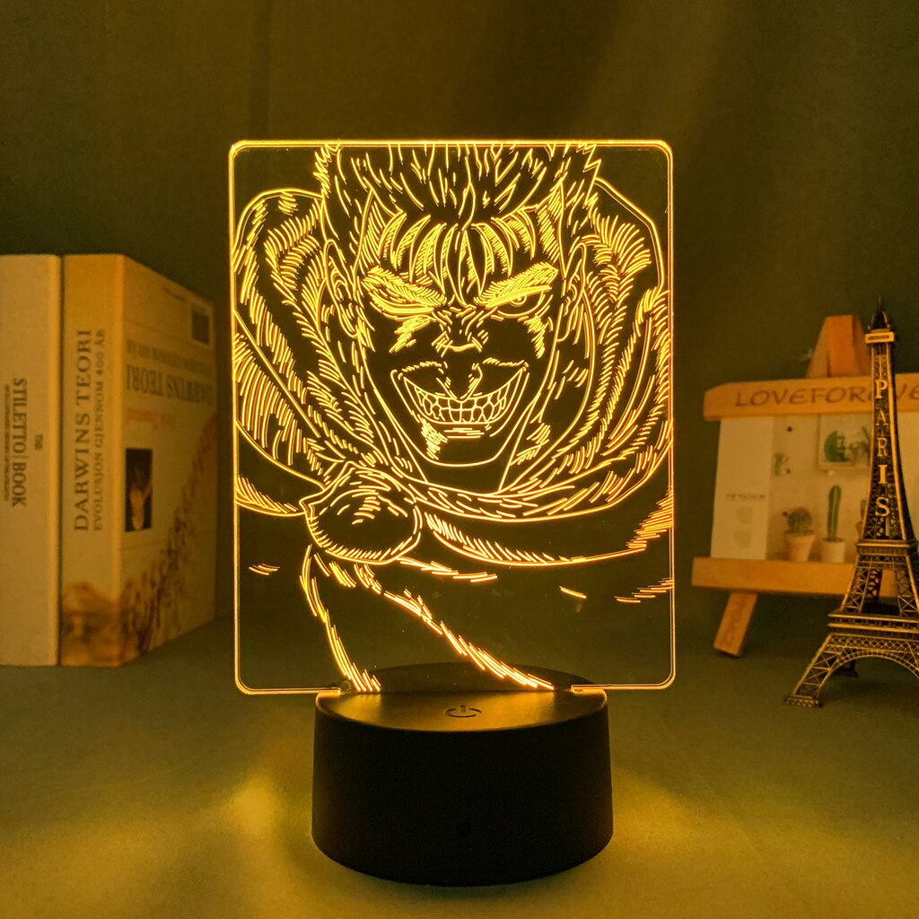 Anime Berserk Guts 3D Lamp