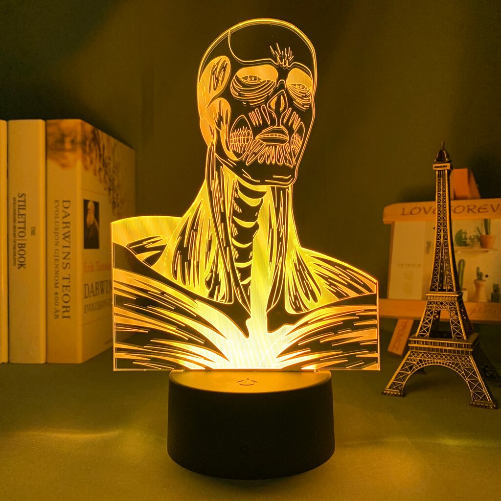 Attack on Titan Colossus Titan 3D Lamp