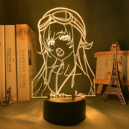 Bakemonogatari Shinobu Oshino 3D Lamp