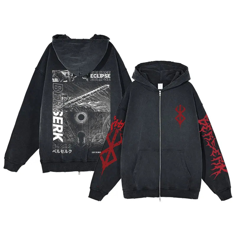 Berserk Acid Wash Hoodie