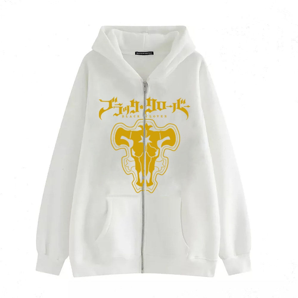 Black Clover Zipper Hoodies