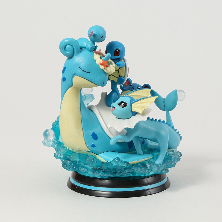 Pokemon Mewtwo Mew Jigglypuff Slowpoke Clefairy Igglybuff Lapras Squirtle Vaporeon Wooper Marill Light Up Figure