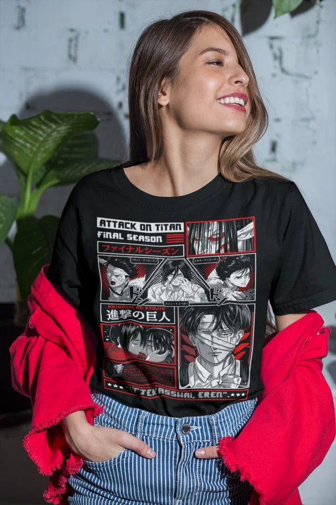 Attack on Titan Shingeki No Kyojin Horror T-Shirt