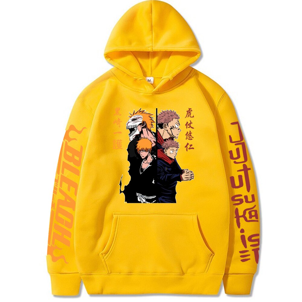 Yuji Itadori Kurosaki Ichigo Print Hoodie