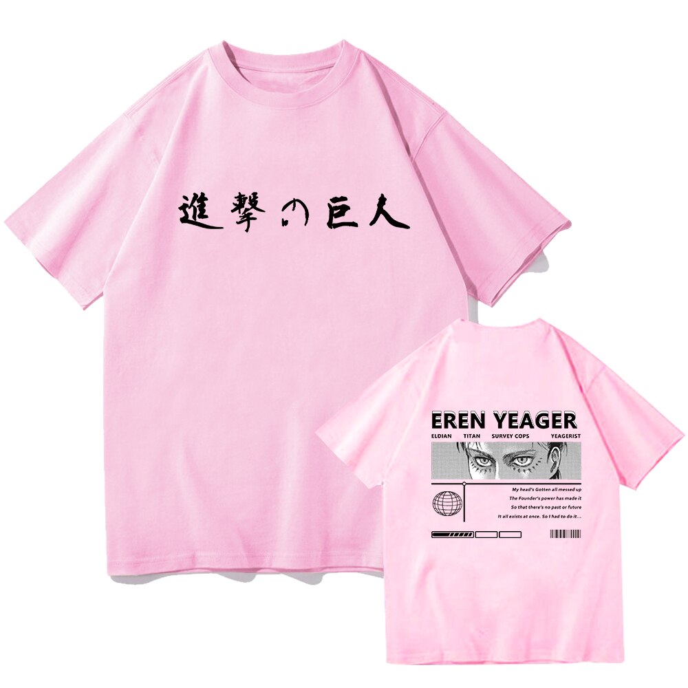 Attack On Titan Eren Yeager Printed T-Shirt