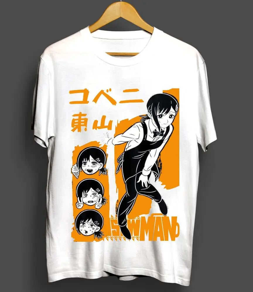 =Denji & Makima Chainsaw Man Pochita Horror Shirt