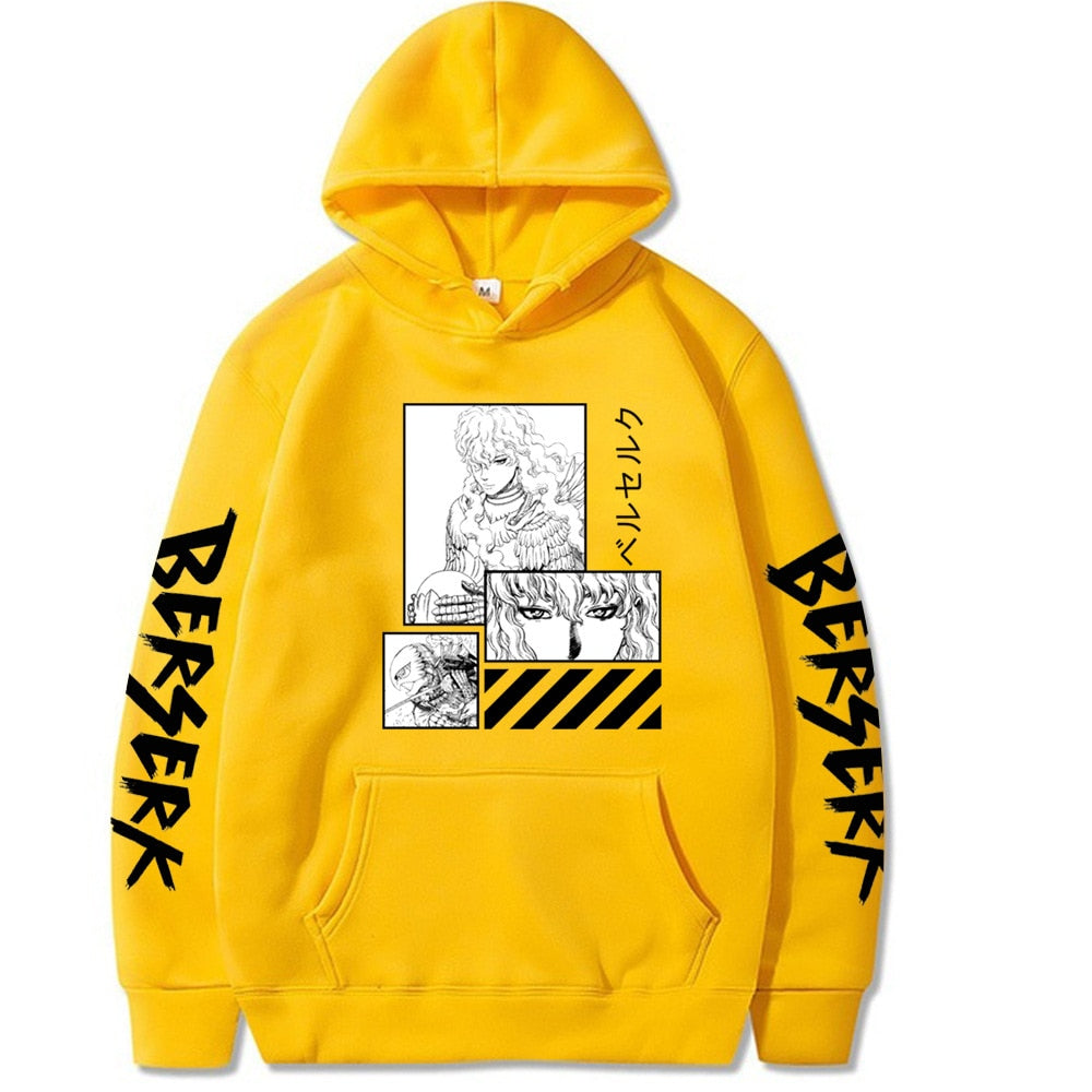 Japanese Harajuku Berserk Anime Print Hoodies