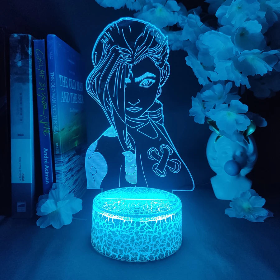 League of Legends Runaway Loli JINX 3D Lamp