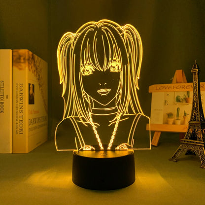 Death Note Misa Amane 3D Lamp