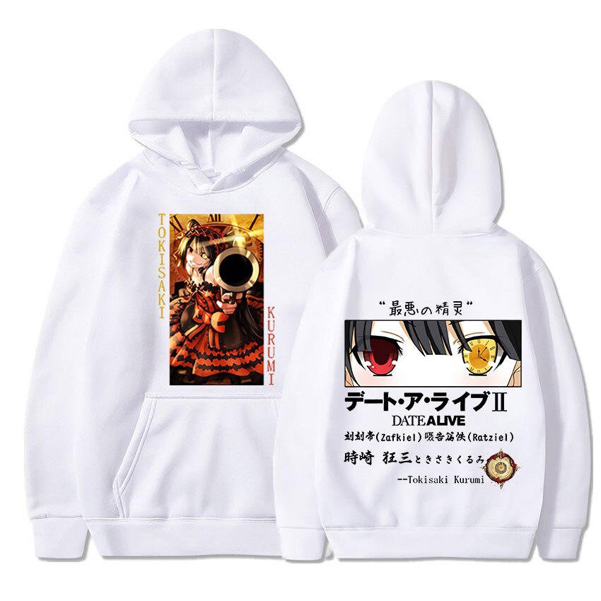 Date A Live Tokisaki Kurumi Print Hoodie