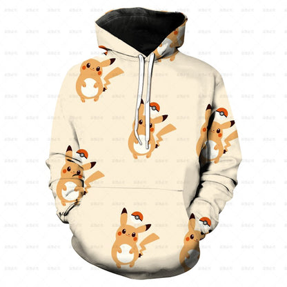 Pokemon Fashion 3D Hoodie