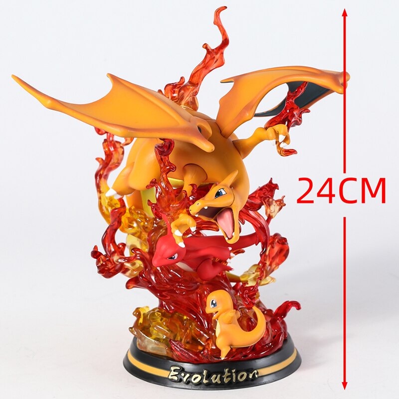 Pokemon Evolution Eevee Vaporeon Jolteon Flareon Light Up Statue Figure