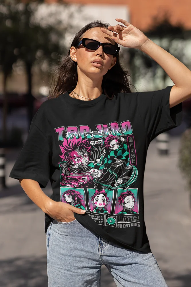 Kimetsu No Yaiba Zenitsu Tanjiro Demon Slayer T-Shirt