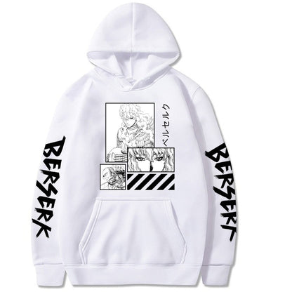 Japanese Harajuku Berserk Anime Print Hoodies