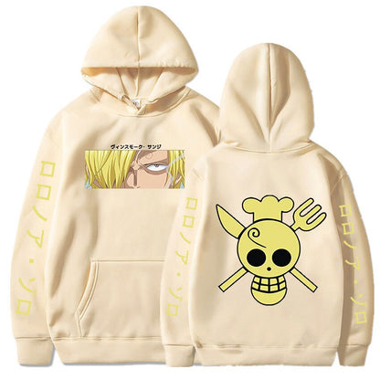 One Piece Sanji Print Hoodie