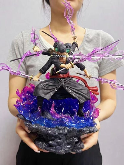 One Piece Roronoa Zoro Ashura Three Heads And Six Arms Nine Sabres Flow Action Figure