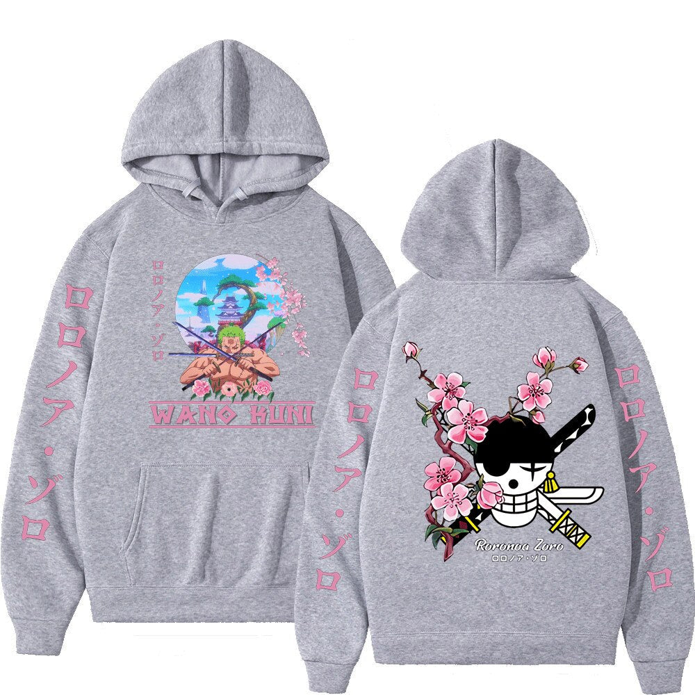 Roronoa Zoro Print Hoodie