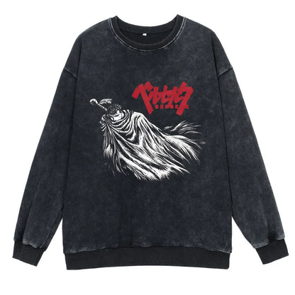 Berserk Retro Washed Sweatshirts