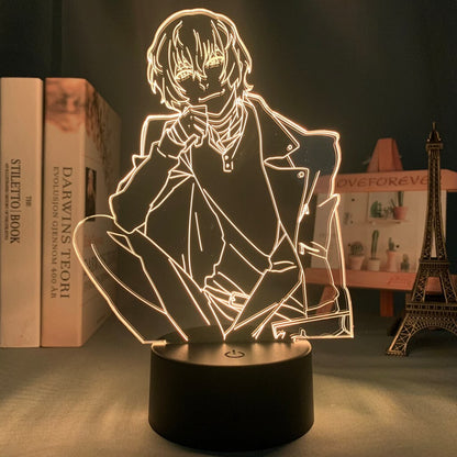 Anime Bungo Stray Dogs Dazai 3D Lamp