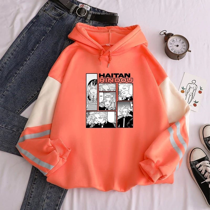 Tokyo Revengers Kawaii Rindou Haitani Five Forms Of Daily Life Manga Hoodies