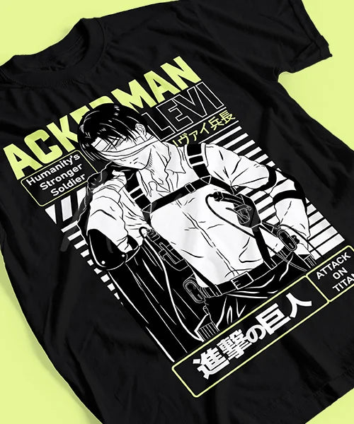 Attack on Titan Capitán Levi Batalla Final T-Shirt