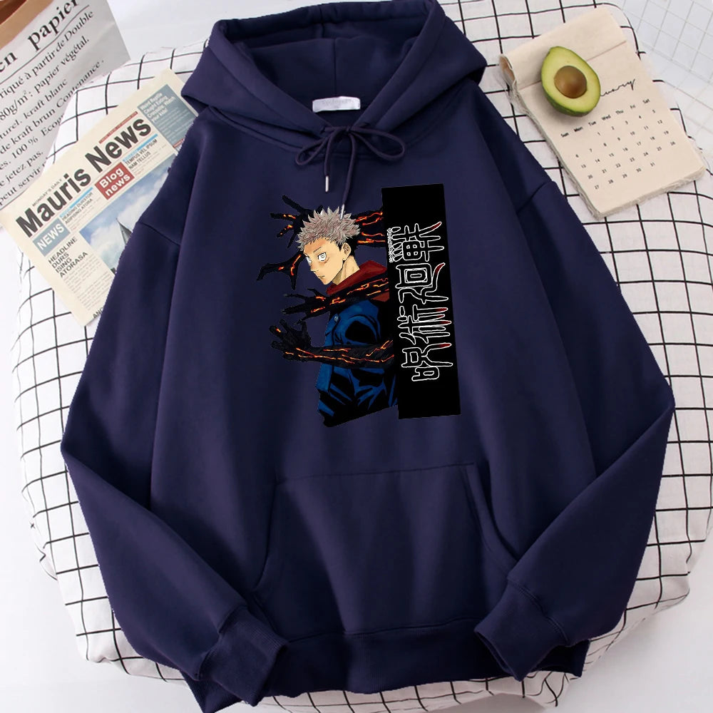 Jujutsu Kaisen Itadori Yuuji Anime Prints Hoodie